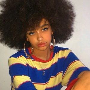 primary colors striped tee.